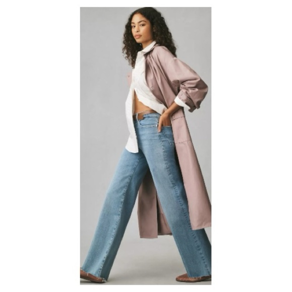 FRAME Le Slim Palazzo High-Rise Wide-Leg Jeans- 24 - Picture 4 of 10